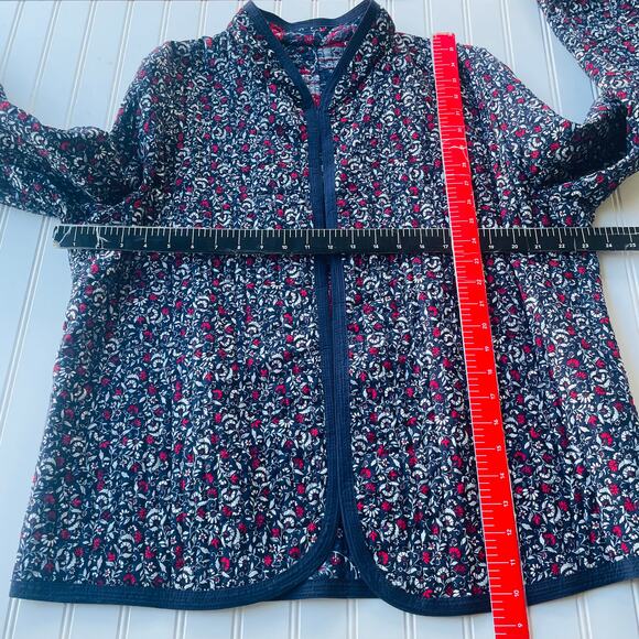 Quilted floral reversible open lite quilted jacket no label A+++ - Picture 7 of 10